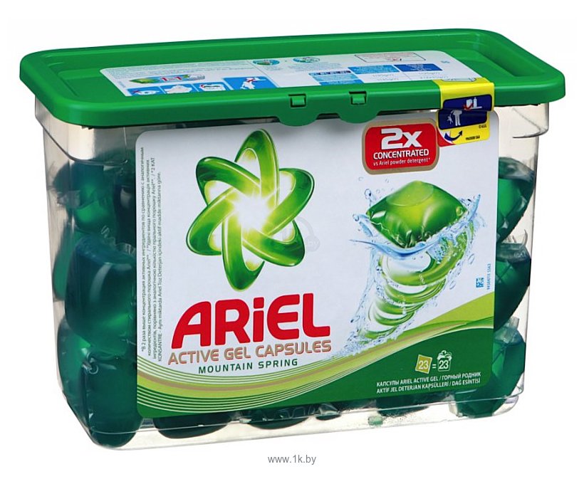 Фотографии Ariel Active Gel Горный Родник 23шт.