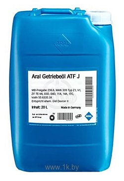 Фотографии Aral Getriebeol ATF J 20л