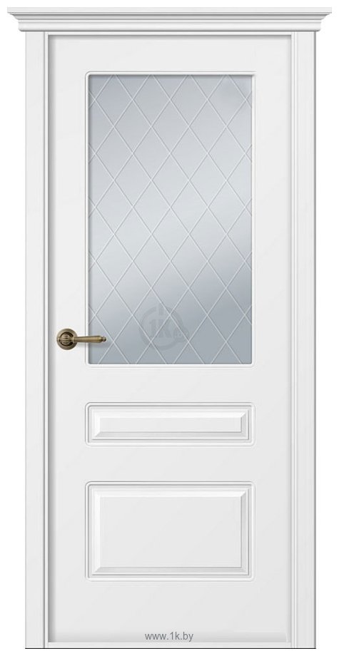 Фотографии Belwooddoors Роялти 90 см (стекло, эмаль, белый/мателюкс 39)