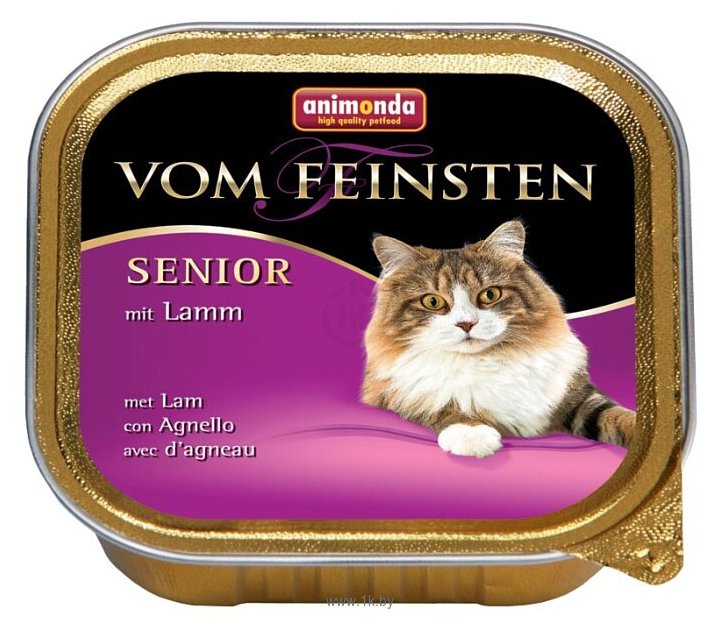 Фотографии Animonda Vom Feinsten Senior для пожилых кошек c ягненком (0.1 кг) 1 шт.