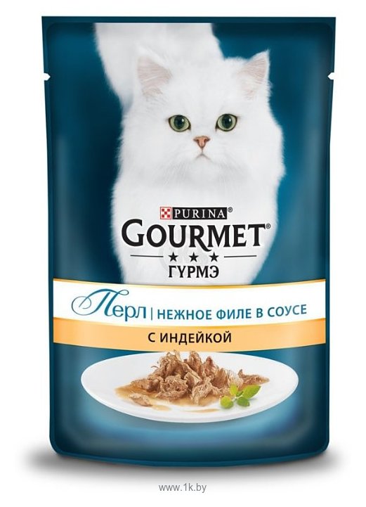 Фотографии Gourmet (0.085 кг) 1 шт. Perle Мини-филе в подливе с индейкой