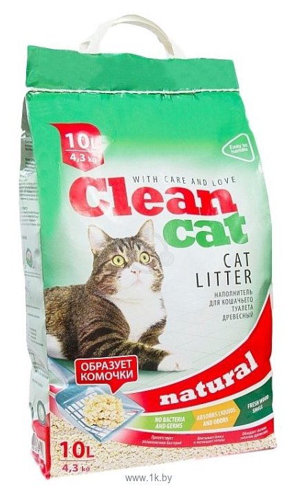 Фотографии Clean Cat Natural 10л/4.3кг
