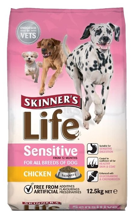 Фотографии SKINNER'S (12.5 кг) Life Sensitive с курицей