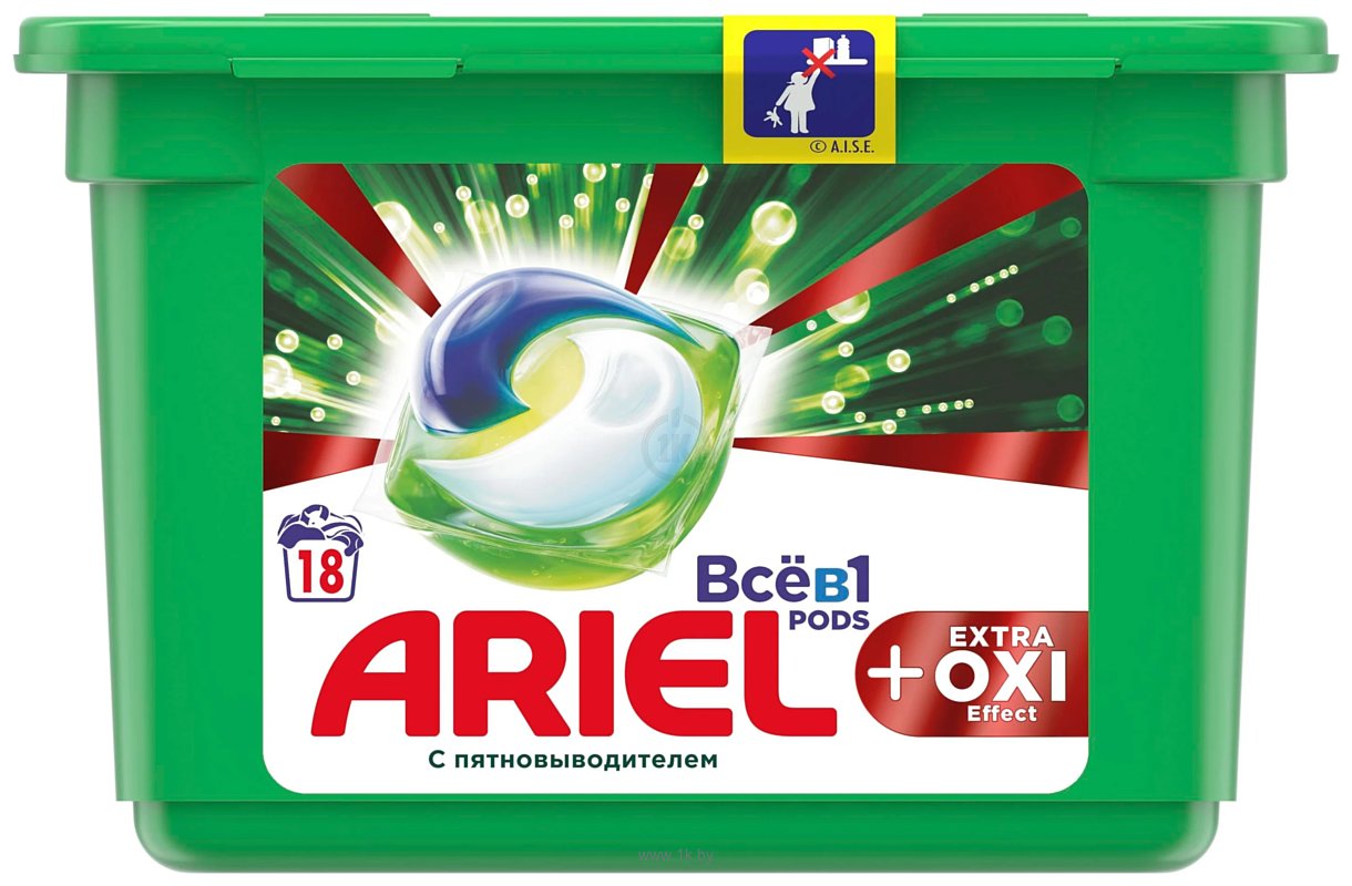 Фотографии Ariel Все в 1 Pods Extra OXI Effect (18 шт)