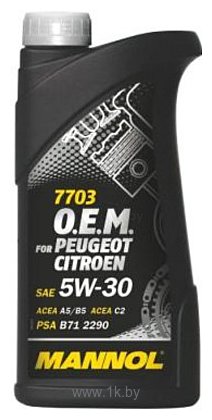 Фотографии Mannol O.E.M. for peugeot citroen 5W-30 1л