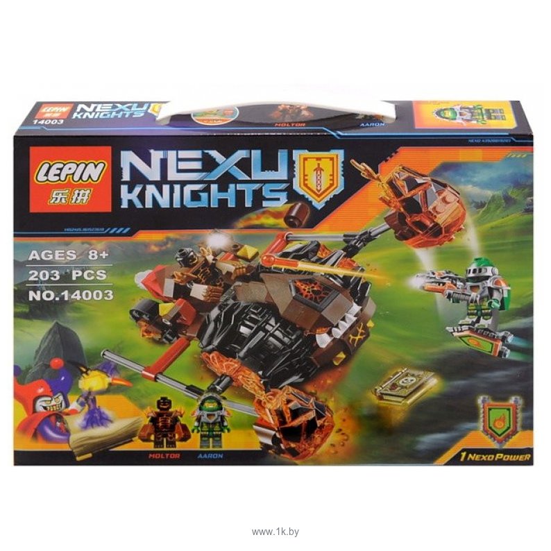 Фотографии Lepin Nexu Knights 14003 Лавинный разрушитель аналог Lego 70313