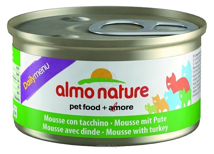 Фотографии Almo Nature DailyMenu Adult Cat Mousse Turkey (0.085 кг) 1 шт.