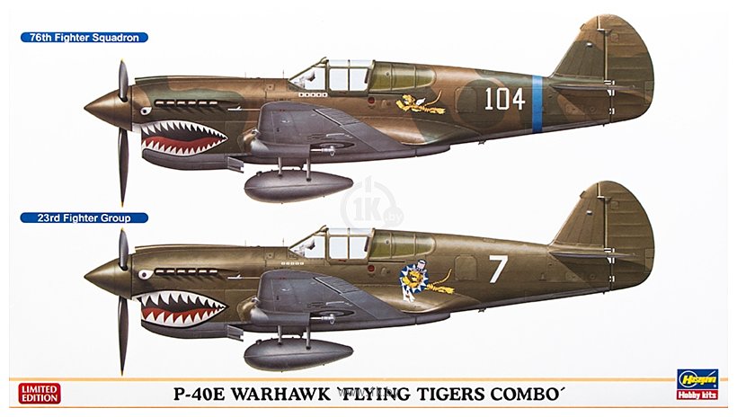 Фотографии Hasegawa Истребитель P-40E Warhawk "Flying Tigers Combo"