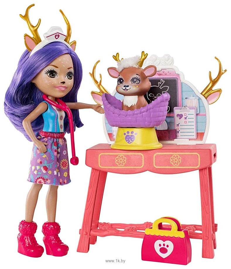 Фотографии Enchantimals Caring Vet Playset with Danessa Deer GBX04