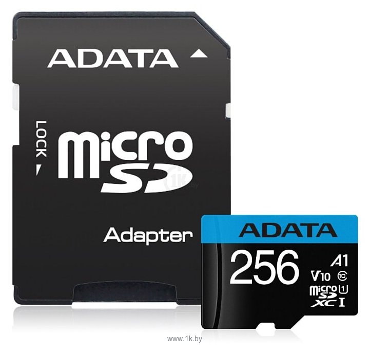 Фотографии ADATA Premier microSDXC UHS-I U1 V10 A1 Class10 256GB + SD adapter