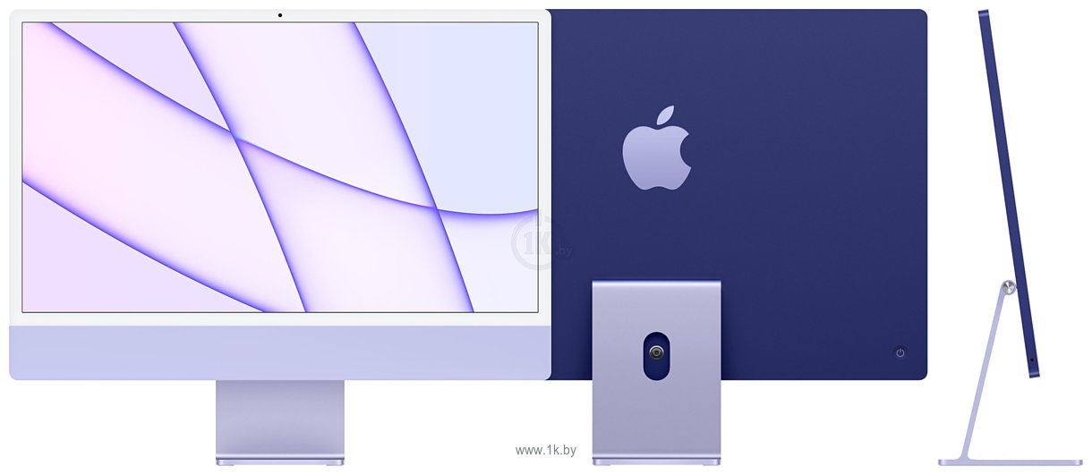 Фотографии Apple iMac M1 2021 24" (4 порта, 8/512, фиолетовый)