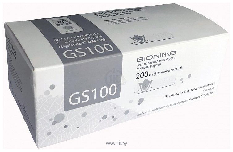 Фотографии Bionime GS100 200 шт.