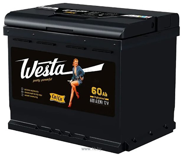 Фотографии Westa Black R+ низ (60Ah)