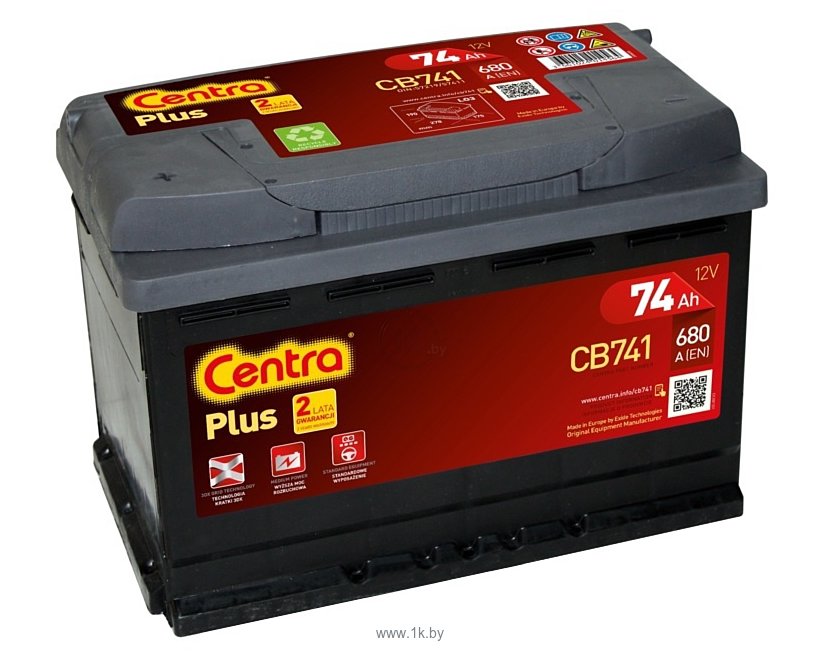 Фотографии Centra Plus CB741 (74Ah)