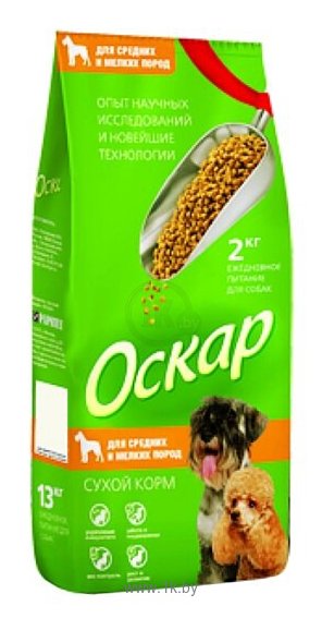 Фотографии Оскар Сухой корм для собак Средних и Мелких пород (2 кг) 4 шт.