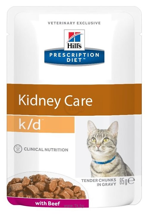 Фотографии Hill's (0.085 кг) 1 шт. Prescription Diet K/D Feline with Beef wet