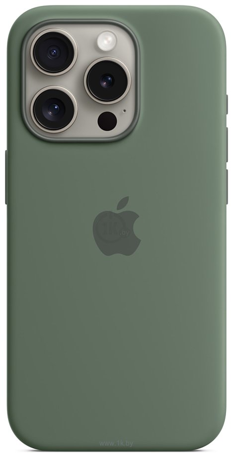 Фотографии Apple MagSafe Silicone Case для iPhone 15 Pro (кипарис)
