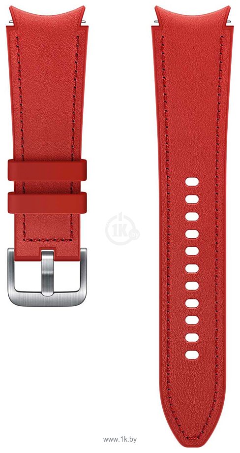 Фотографии Samsung Hybrid Leather для Samsung Galaxy Watch4 (20 мм, M/L, красный)