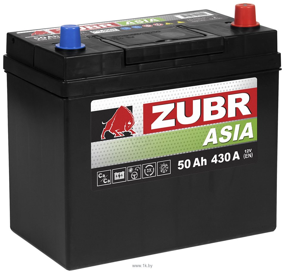 Фотографии Zubr 50 Ah ZUBR Premium Asia R+