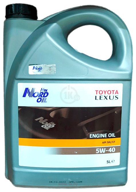 Фотографии Nord Oil Specific Line 5W-40 Toyota Lexus 5л