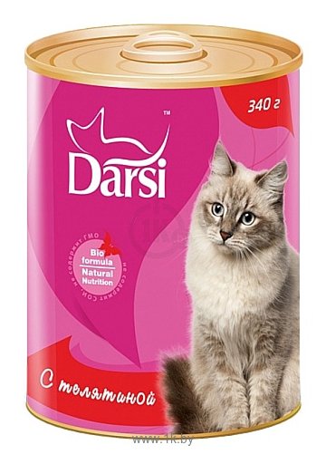 Фотографии Darsi (0.34 кг) 1 шт. Консервы для кошек с телятиной