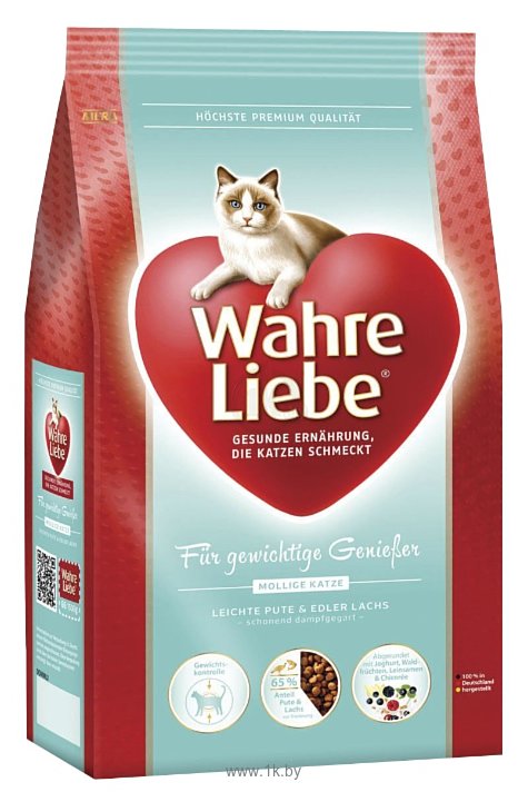 Фотографии Wahre Liebe (0.4 кг) Для кошек с избыточным весом, стерилизованных и кастратов