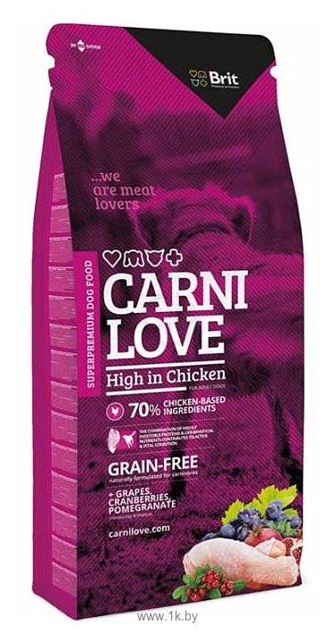 Фотографии Carnilove Carnilove High in Chicken for adult dogs (12 кг)