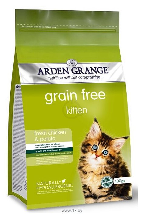 Фотографии Arden Grange (0.4 кг) Kitten курица и картофель сухой корм беззерновой для котят