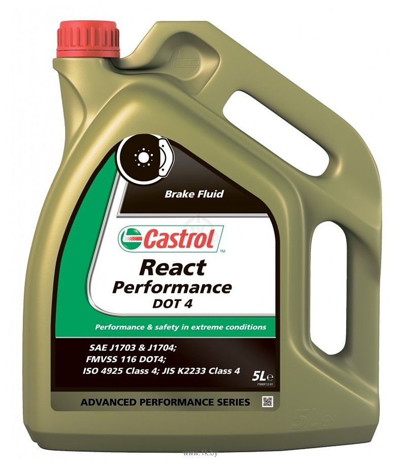 Фотографии Castrol React Perfomance DOT 4 5л