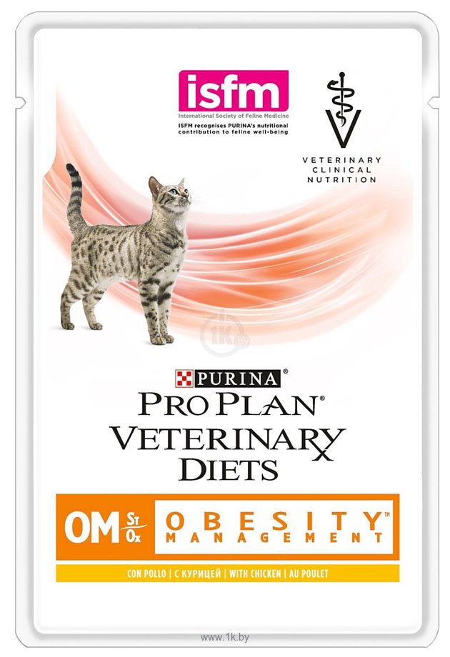 Фотографии Pro Plan Veterinary Diets (0.085 кг) 4 шт. Feline OM Obesity (Overweight) Management Chicken pouch