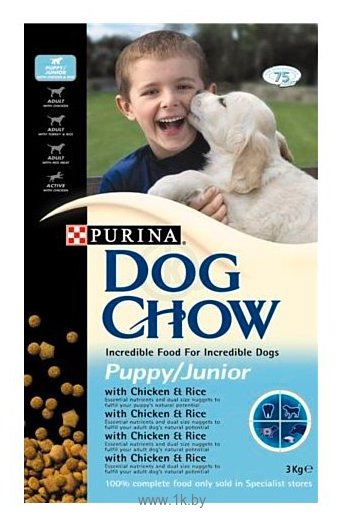 Фотографии DOG CHOW Puppy/Junior с курицей и рисом для щенков (15 кг)