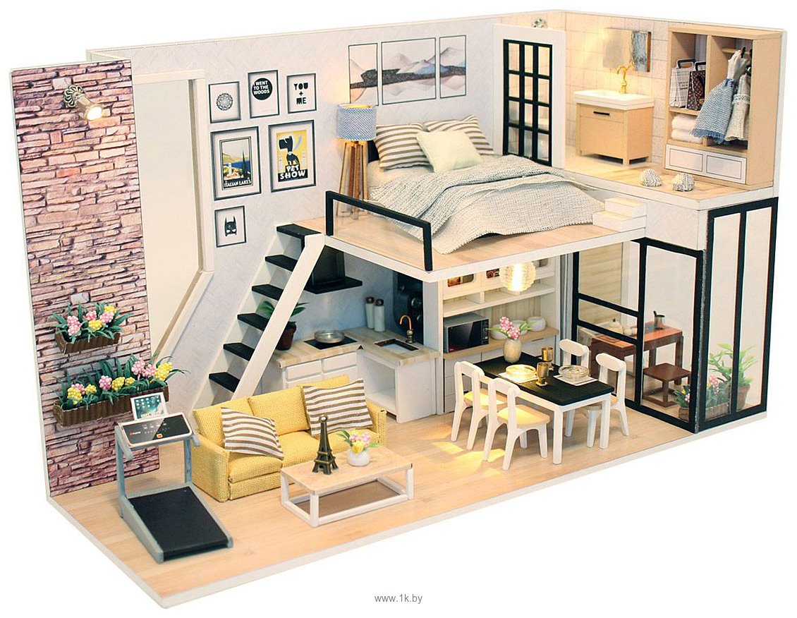 Фотографии Hobby Day DIY Mini House Студия в стиле модерн (M038)
