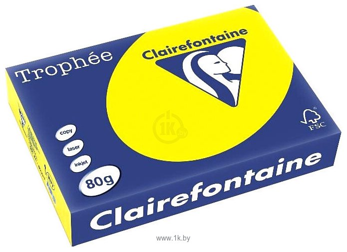 Фотографии Clairefontaine Trophee A4 80 г/кв.м 500 л 1978C (солнечно-желтый)