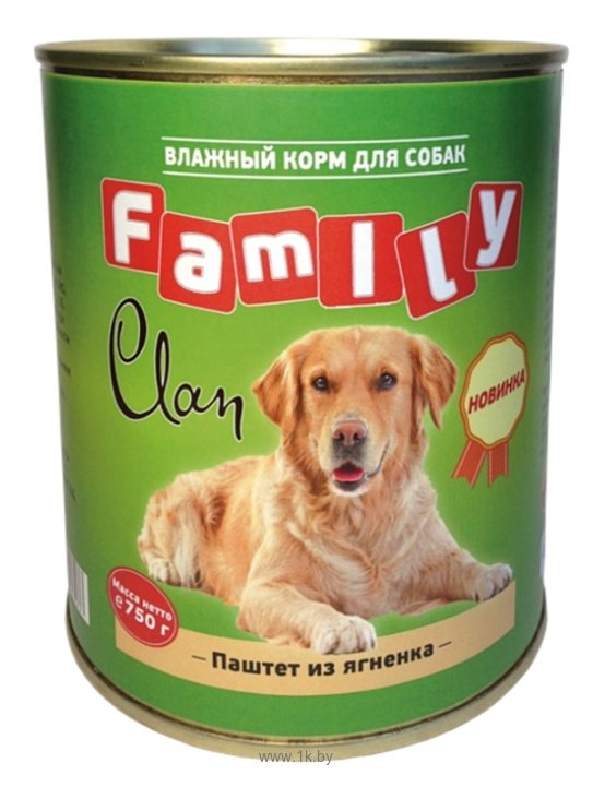 Фотографии CLAN (0.75 кг) 6 шт. Family Паштет из ягнёнка для собак