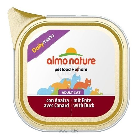 Фотографии Almo Nature (0.1 кг) 32 шт. DailyMenu Bio Pate Adult Cat Duck