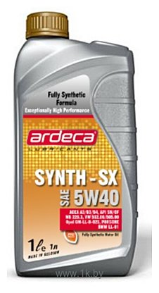 Фотографии Ardeca SYNTH-SX 5W-40 1л