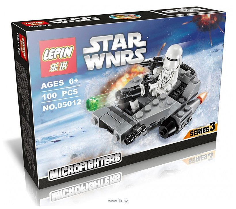 Фотографии Lepin Star Wnrs 05012 Снежный спидер Первого Ордена