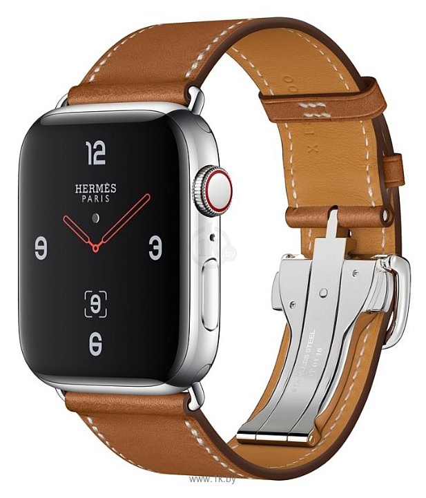 Фотографии Apple Watch Herms Series 4 GPS + Cellular 44mm Stainless Steel Case with Leather Single Tour Deployment Buckle