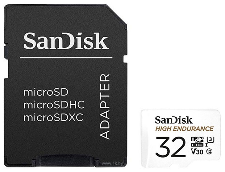 Фотографии SanDisk High Endurance microSDHC SDSQQNR-032G-GN6IA 32GB (с адаптером)