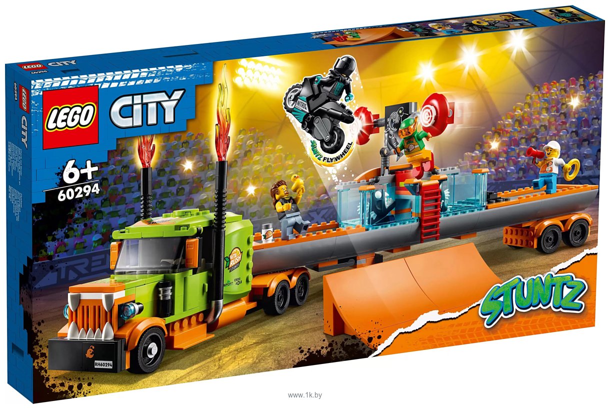 Фотографии LEGO City Stuntz 60294 Грузовик для шоу каскадеров
