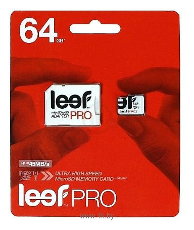 Фотографии Leef PRO microSDXC Class 10 UHS-I U1 64GB + SD adapter