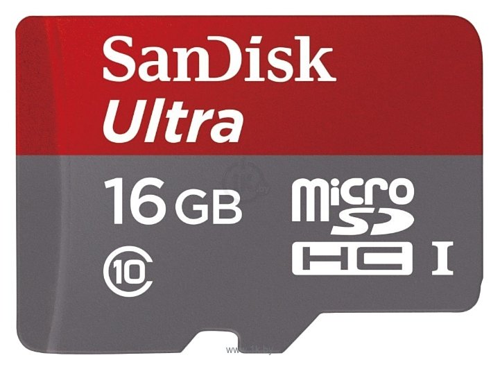 Фотографии Sandisk Ultra microSDHC Class 10 UHS-I 48MB/s 16GB + SD adapter