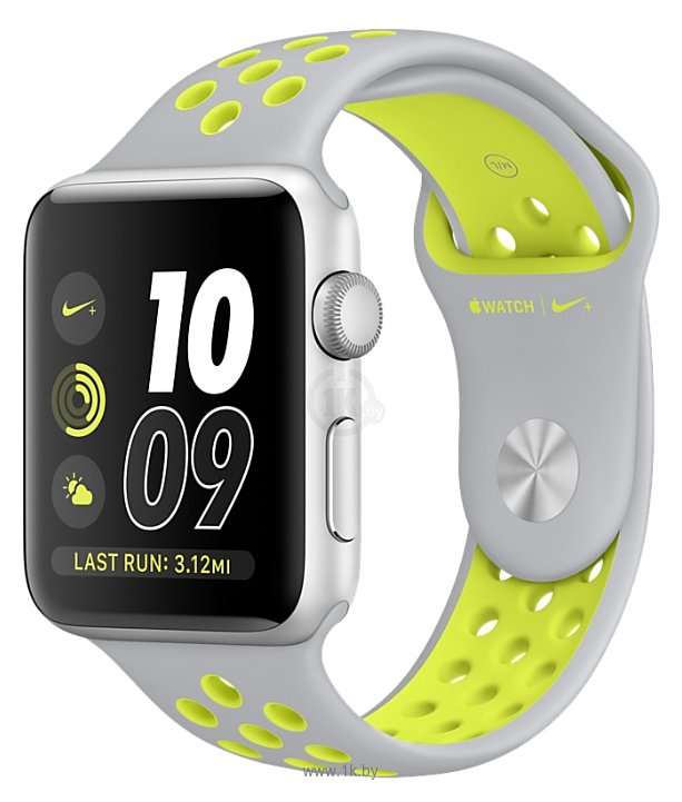 Фотографии Apple Watch Nike+ 42mm Silver with Flat Silver/Volt Nike Band (MNYQ2)