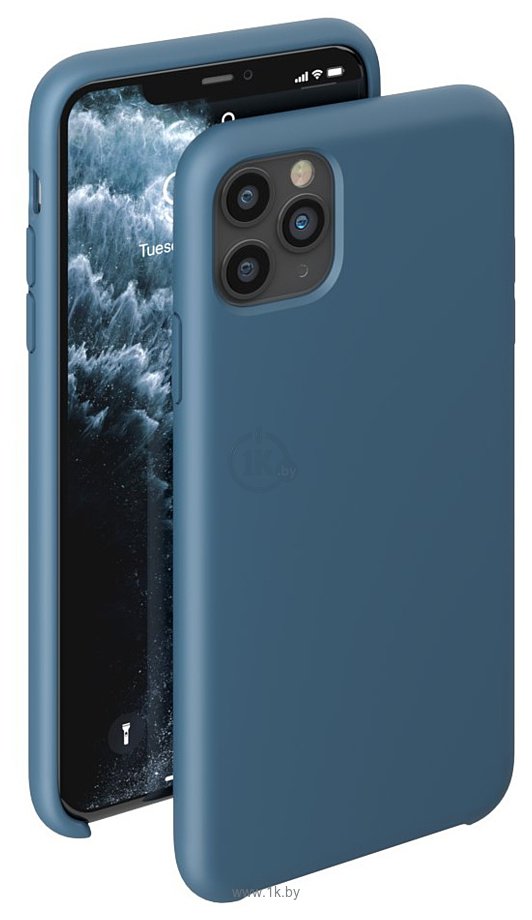 Фотографии Deppa Liquid Silicone Case для Apple iPhone 11 Pro (синий)