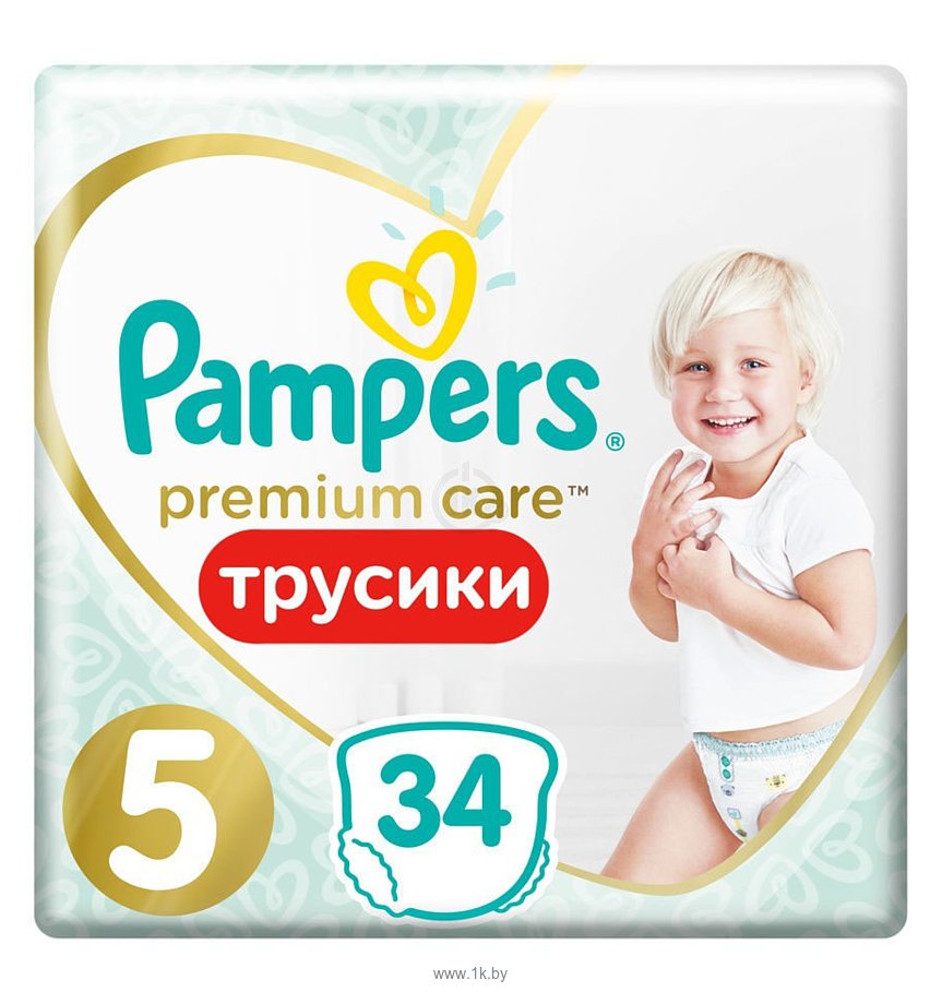 Фотографии Pampers Premium Care Pants Large 12-17 кг, (34 шт)