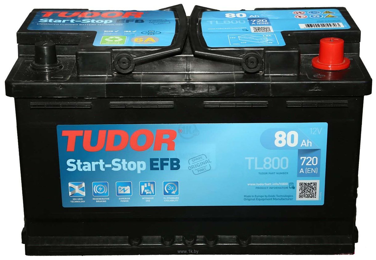 Фотографии Tudor Start-Stop EFB TL800 (80Ah)