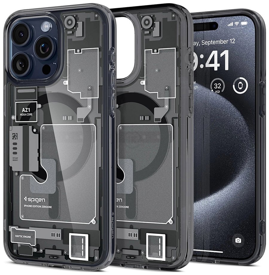 Фотографии Spigen Ultra Hybrid Zero One (MagFit) для iPhone 15 Pro ACS06721 (разноцветный)