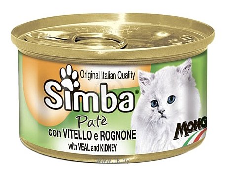 Фотографии Simba Паштет для кошек Телятина с почками (0.085 кг) 24 шт.