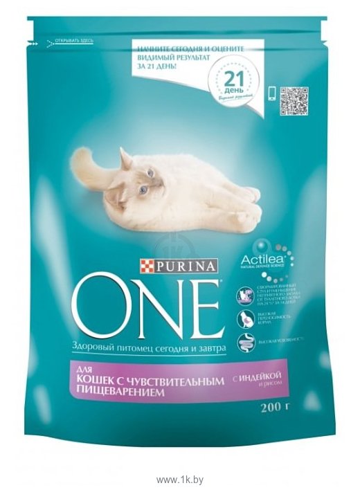 Фотографии Purina ONE (0.2 кг) Для кошек с чувствительным пищеварением с Индейкой и рисом