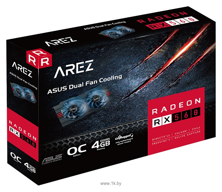 Фотографии ASUS Radeon RX 560 4096MB AREZ EVO OC (AREZ-RX560-O4G-EVO)